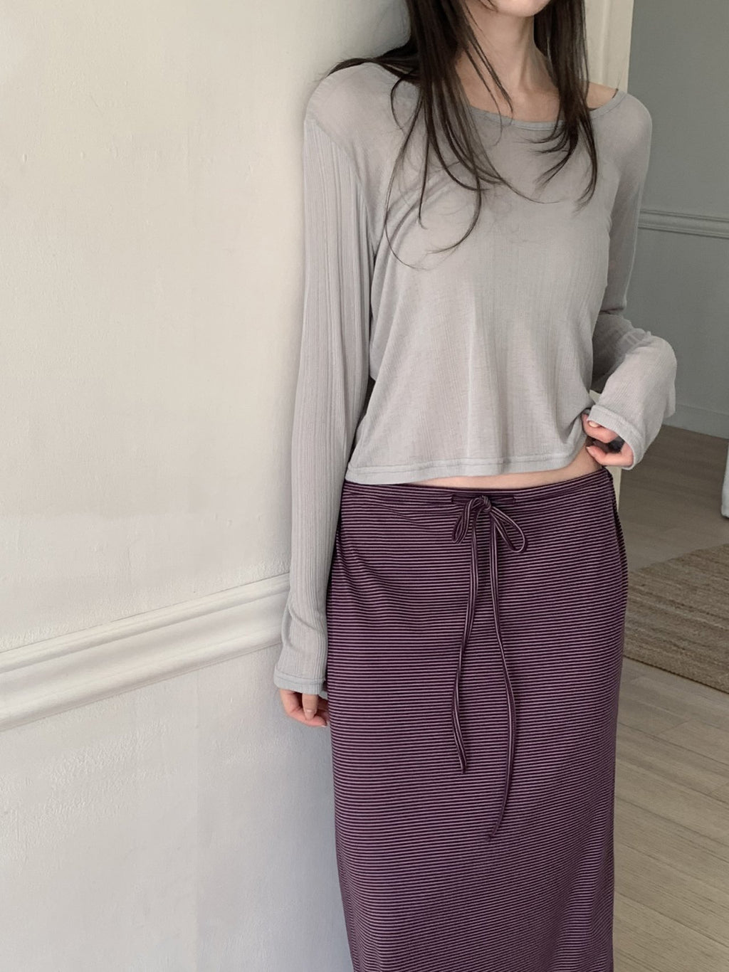 3Pack Flatyou Cooling Textured Crop Long Sleeve Top