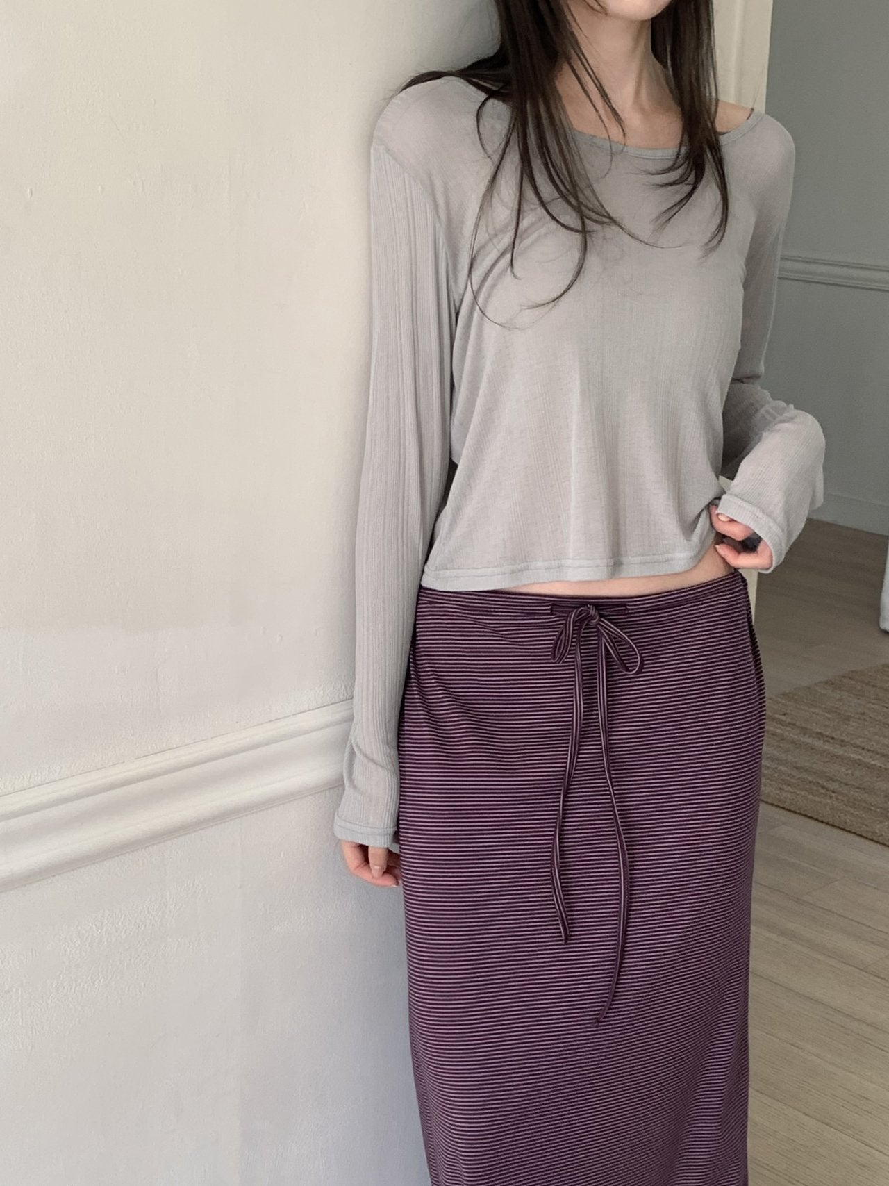 3Pack Flatyou Cooling Textured Crop Long Sleeve Top