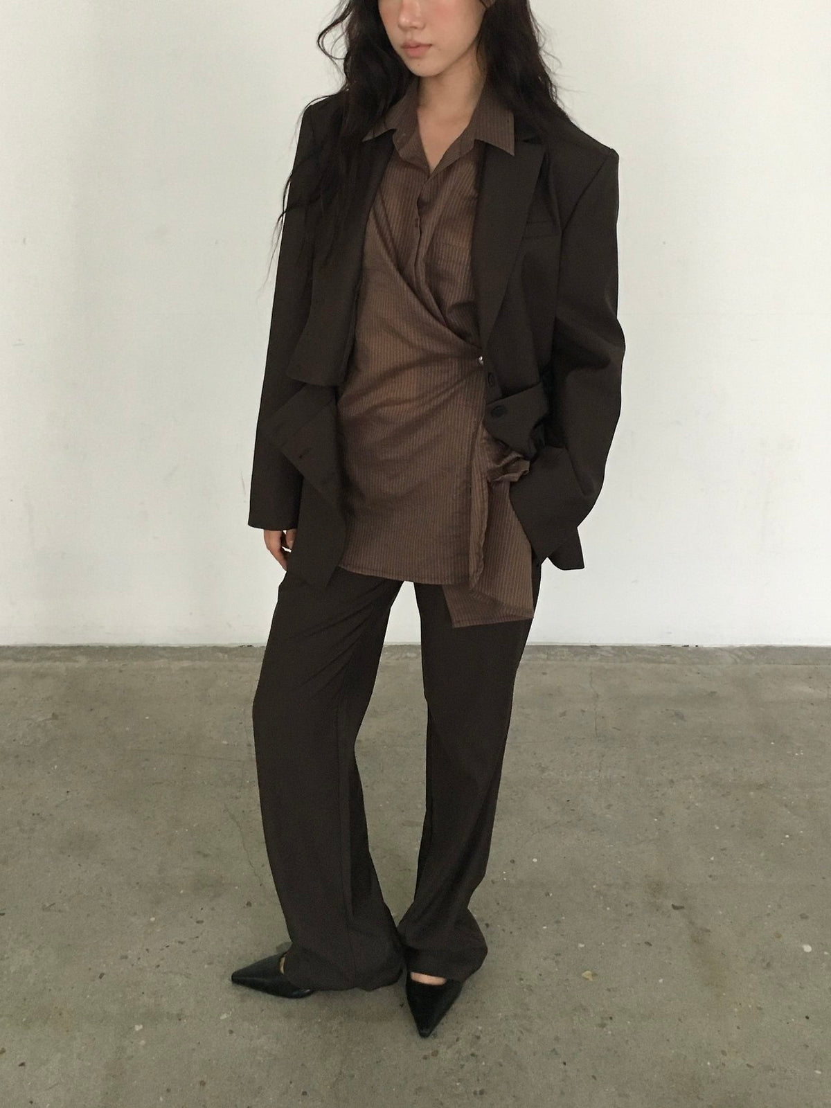 Two-Way Detachable Button Blazer Set