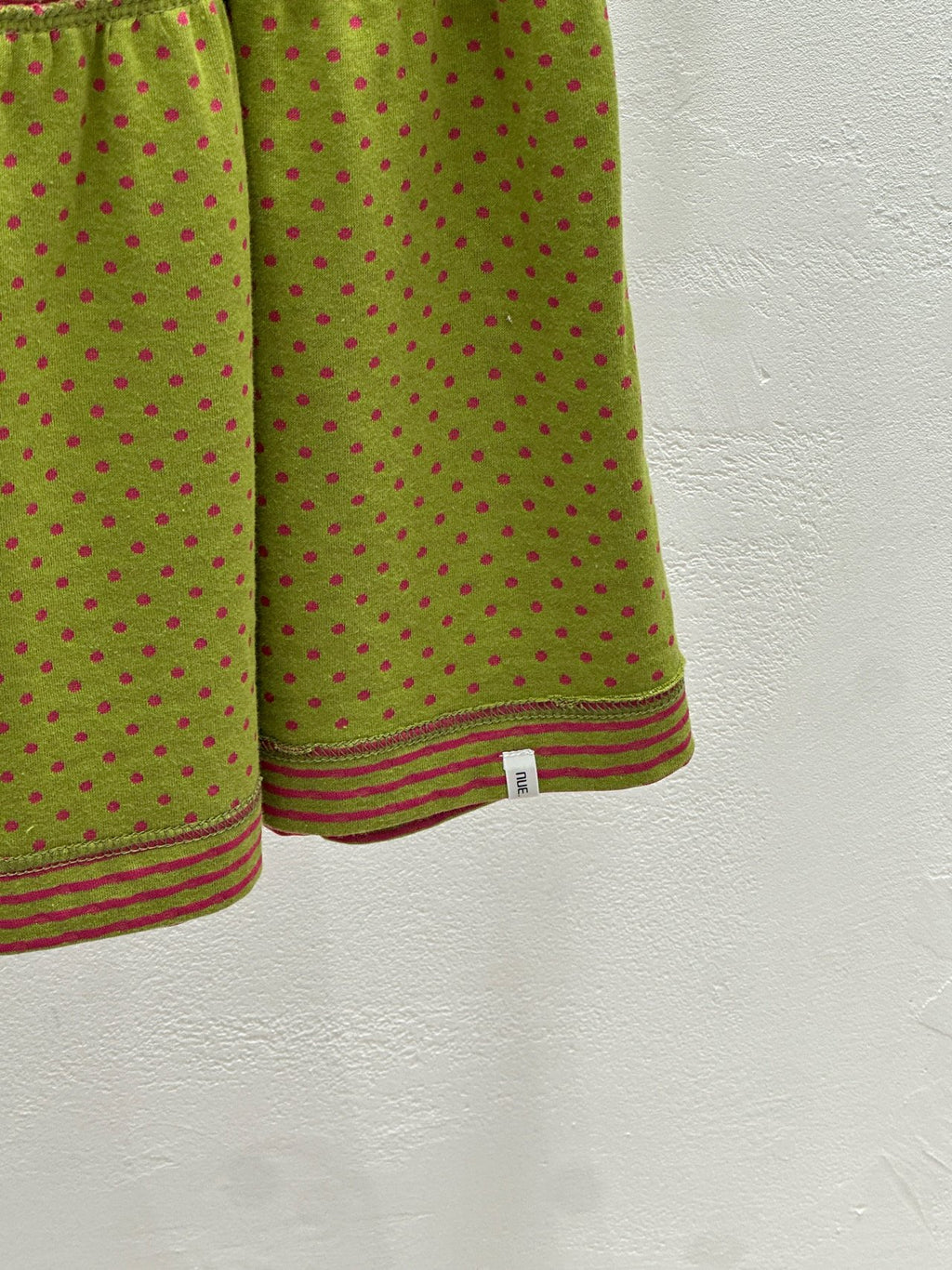 NueFlash Polka Dot Stripe Tiered Maxi Skirt