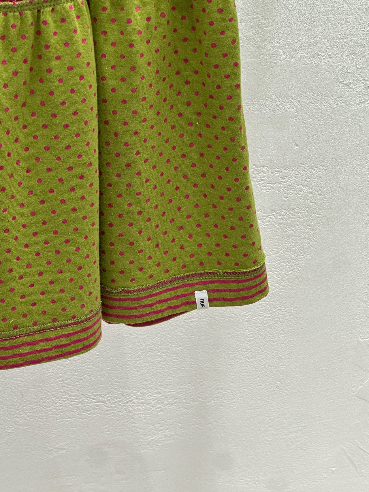 NueFlash Polka Dot Stripe Tiered Maxi Skirt
