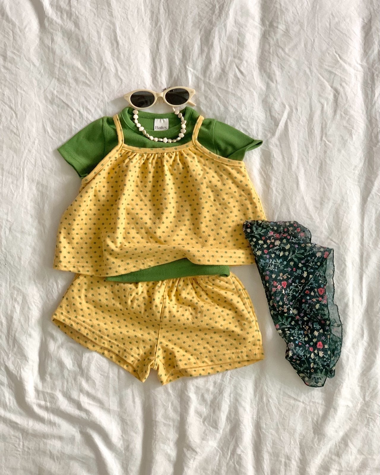 Bailey Polka Dot Reversible Cami Top & Shorts Set — Kids