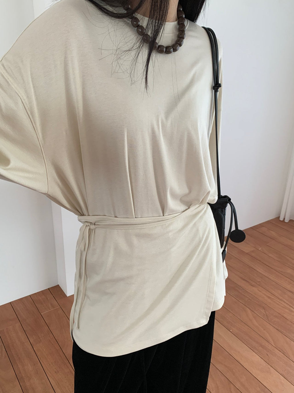 Black wrap top set full styling