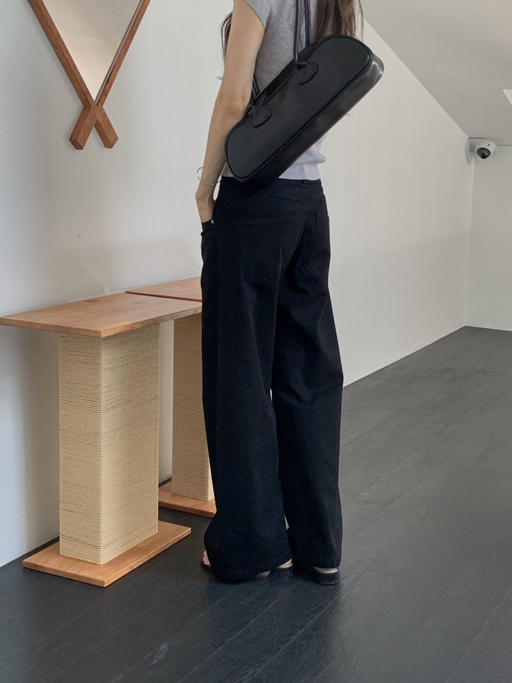 High Waist Wide Leg Cotton Pants