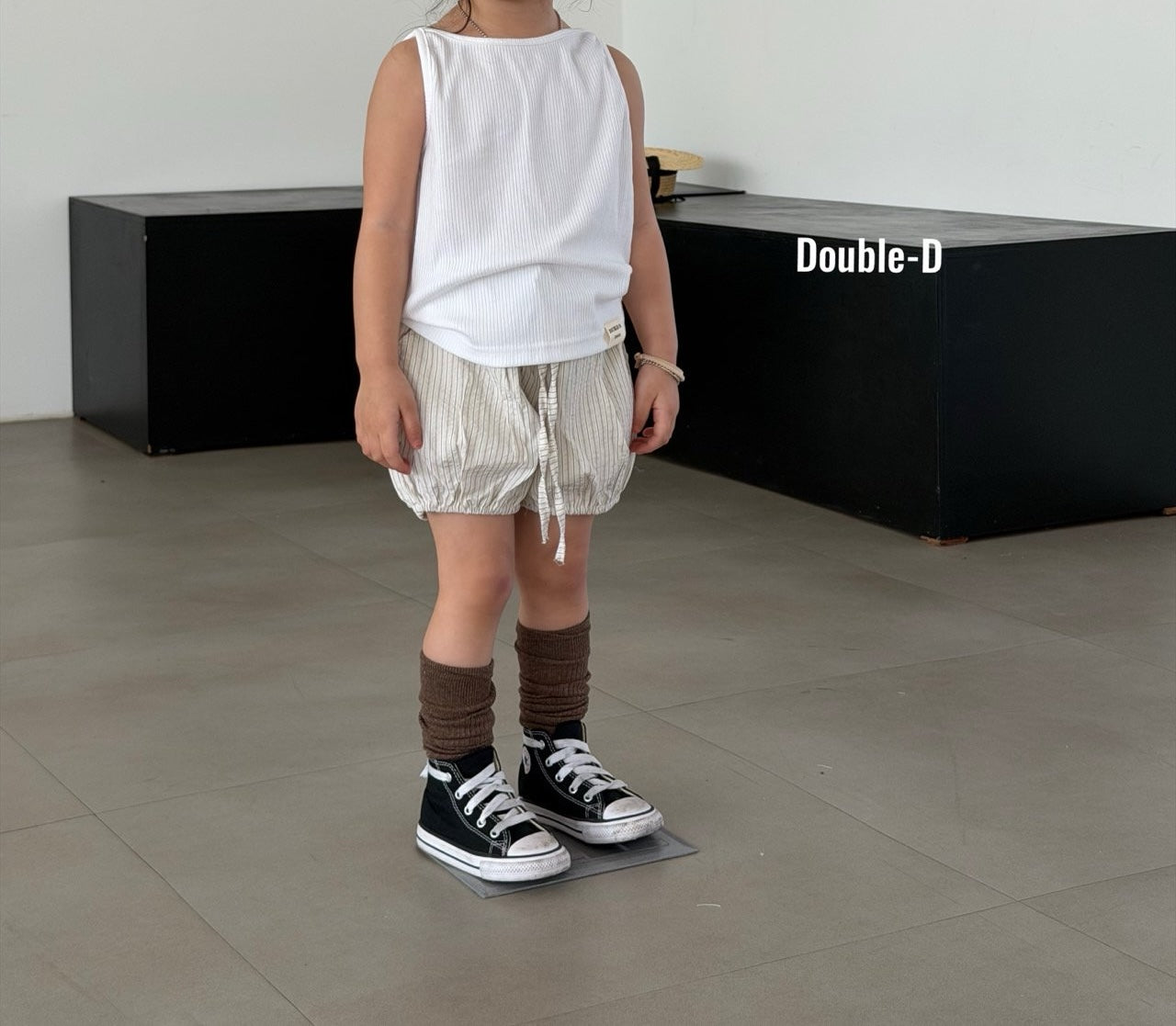 (2pack) Double.D Balloon Stripe Shorts — Kids