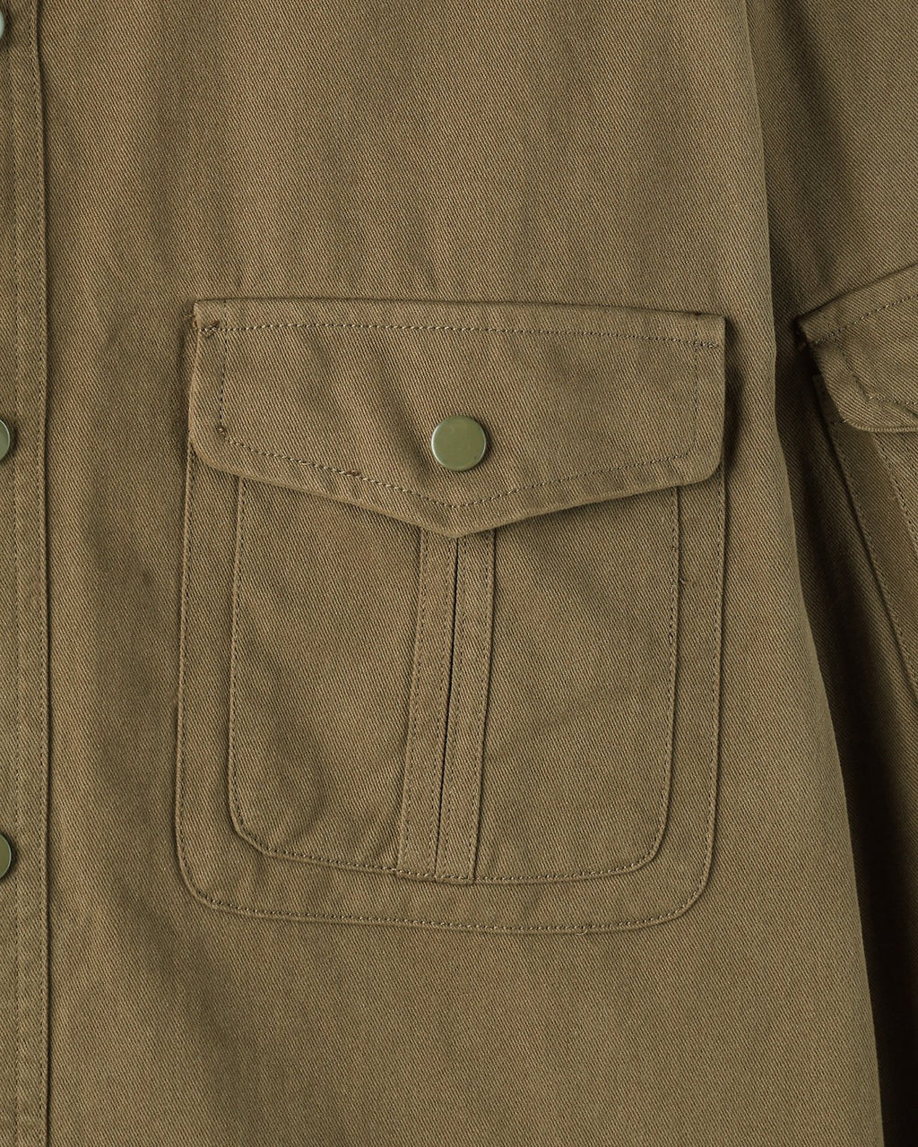 Snap Button Overshirt with Chest Pockets