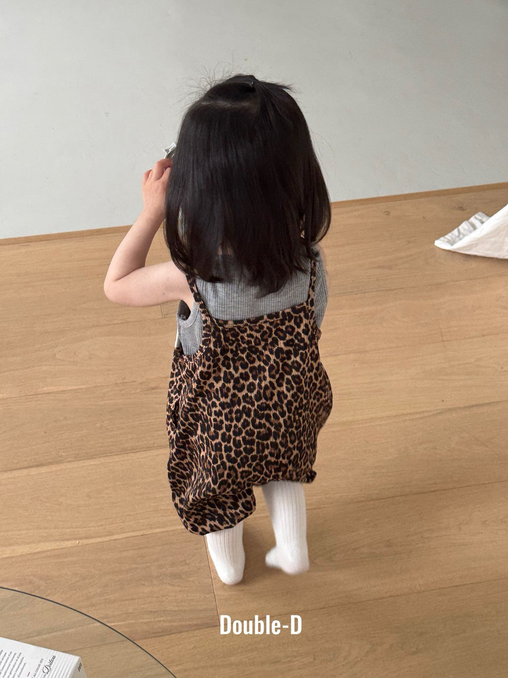 Double.D Leopard Balloon Dungaree Jumpsuit — Kids