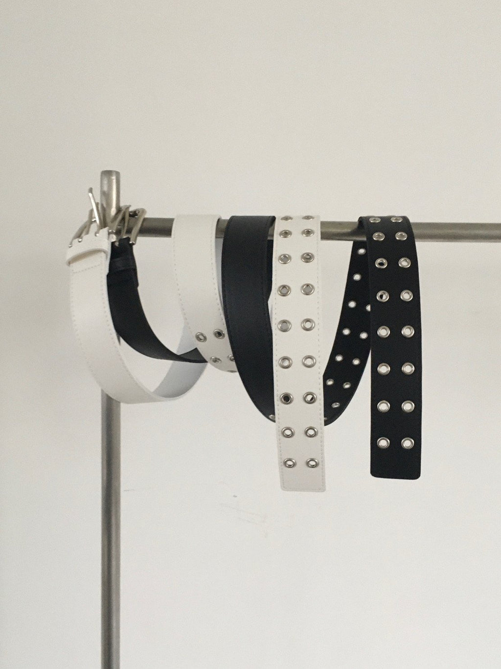 Lovemoment Double Eyelet Faux Leather Belt