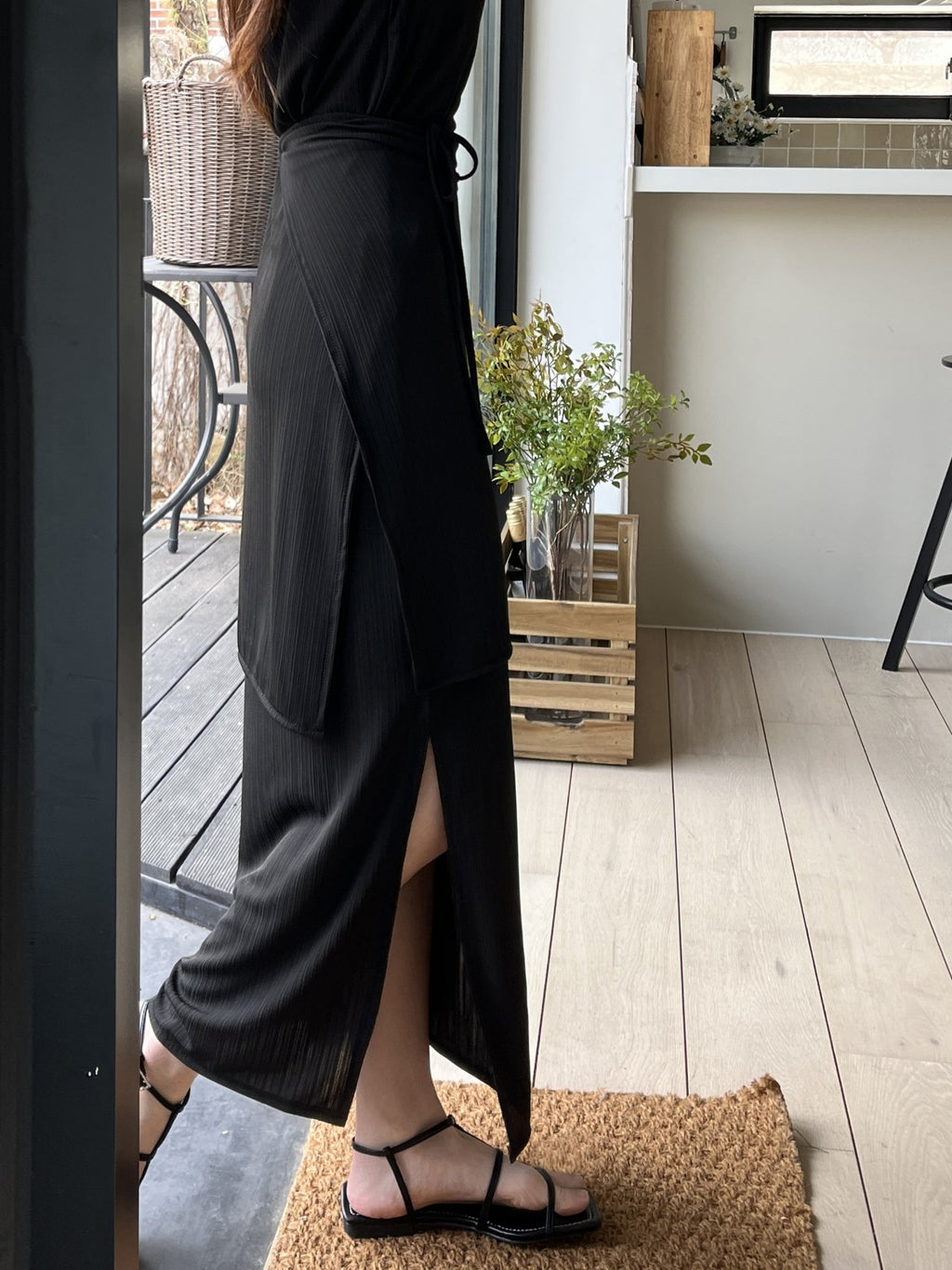 Flatyou Slip Dress & Wrap Skirt Set