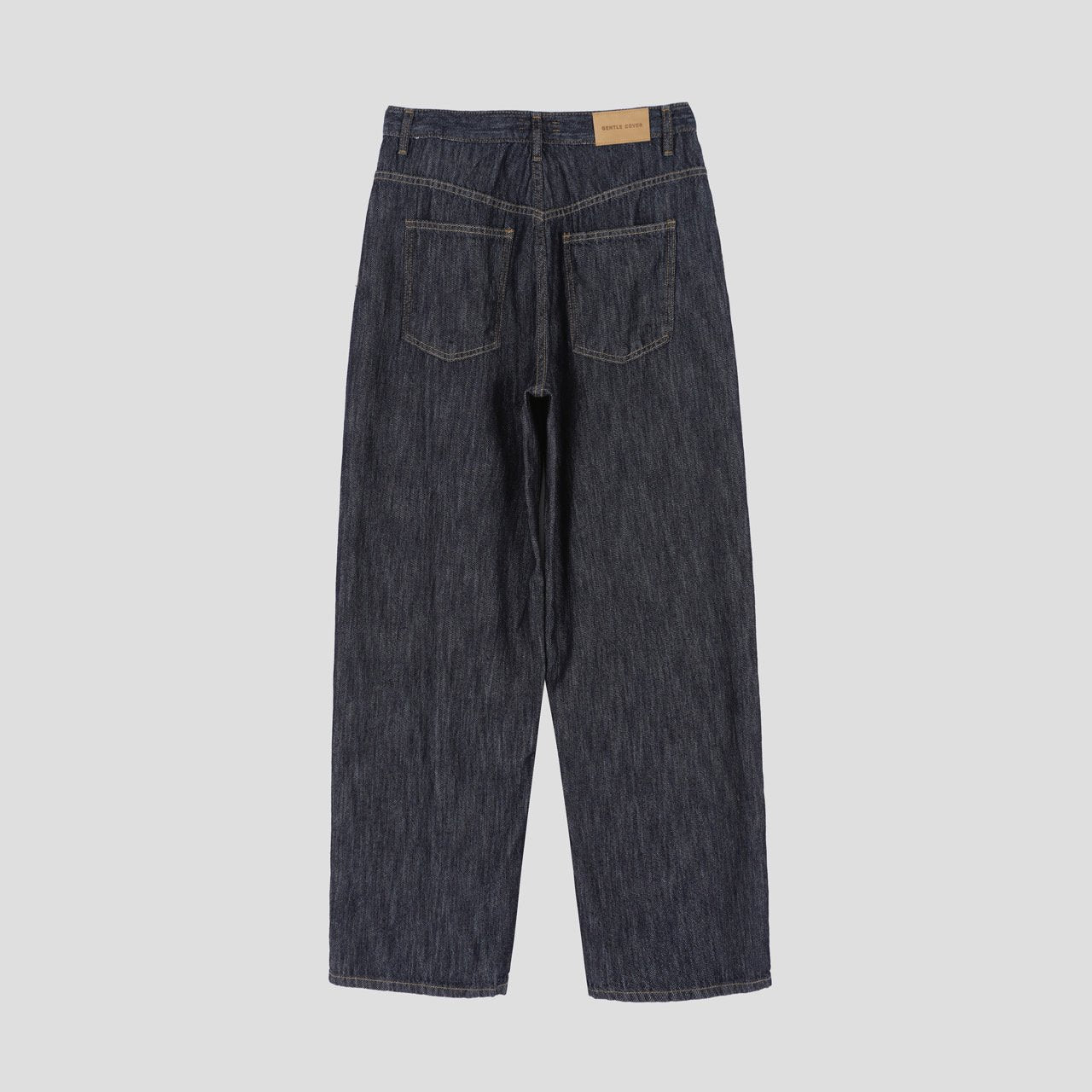 Pantaloni Larghi in Denim Premium Gentle Cover