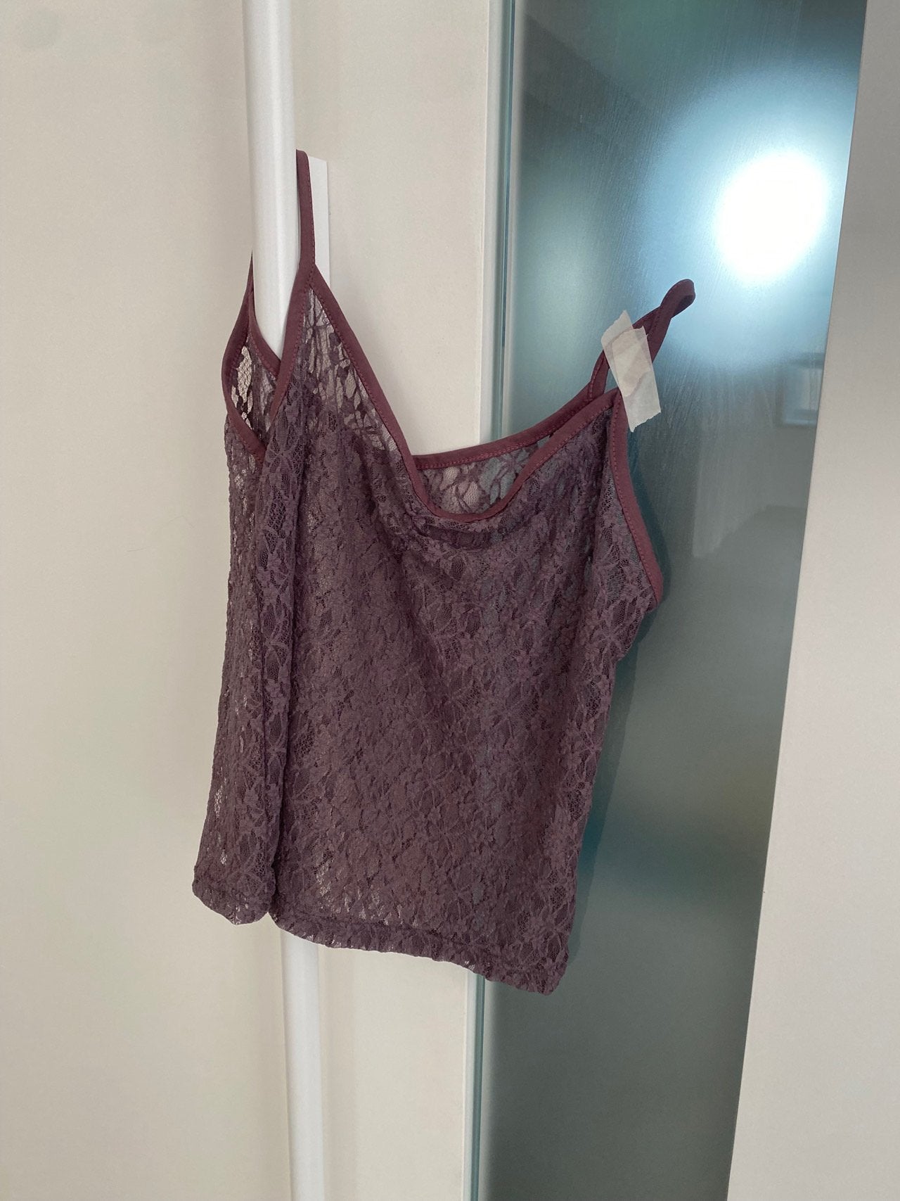 (2Pack)NueFlash Floral Lace V-Neck Crop Camisole