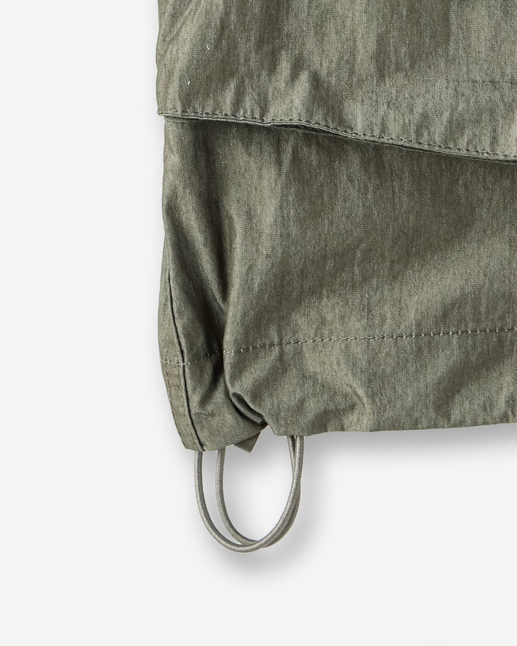 Hooded Windbreaker Jacket with Ribbed Knit Sleeves