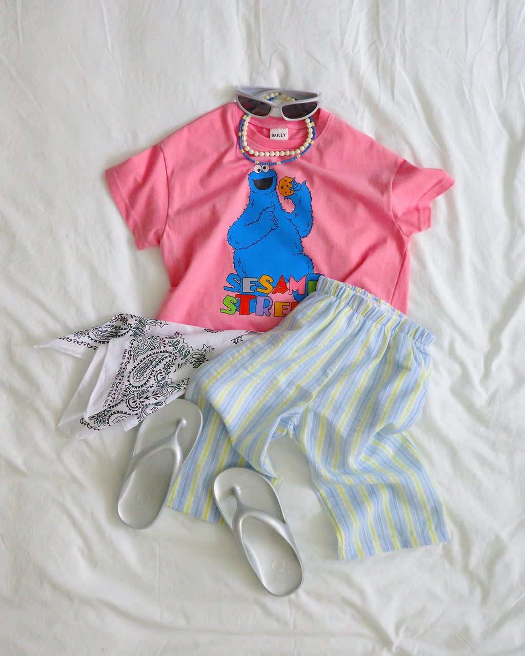 (2pack) Bailey Mother & Child Matching Beach Stripe Cotton Pants