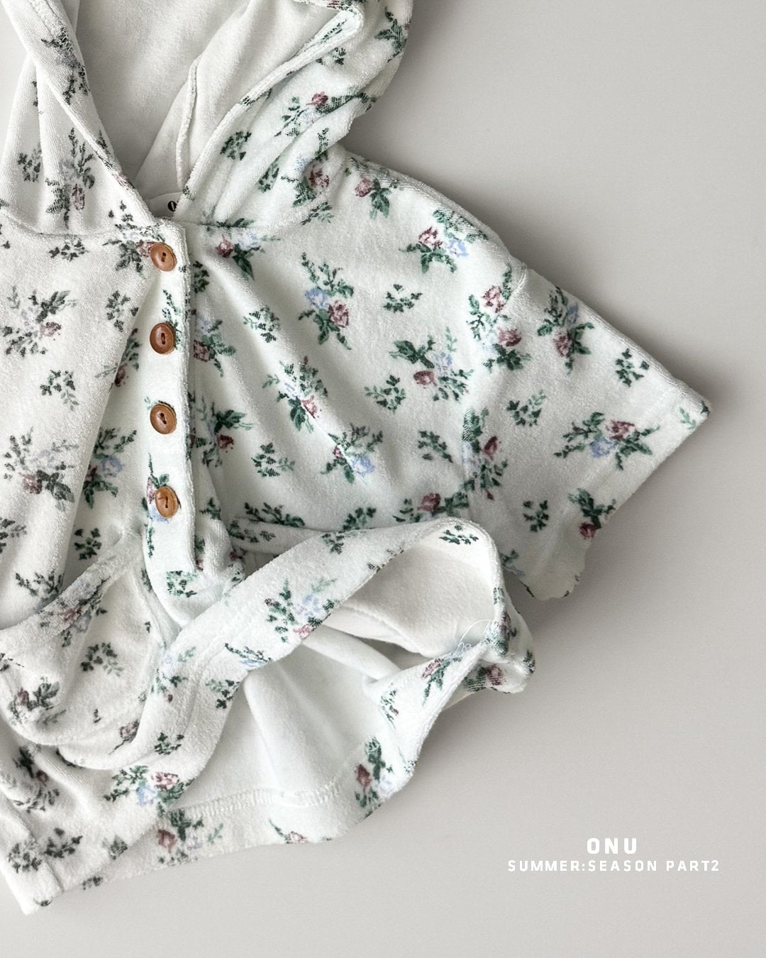 Onu Check Swimsuit (+ Optional Jacquard Beach Shirt & Floral Beach Hood) — Kids