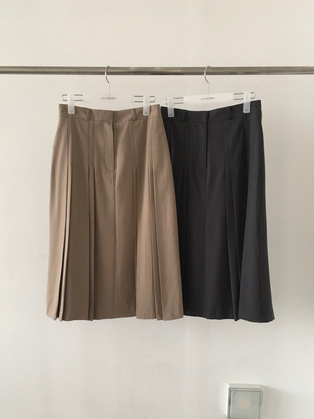 Pleated Midi Skirt
