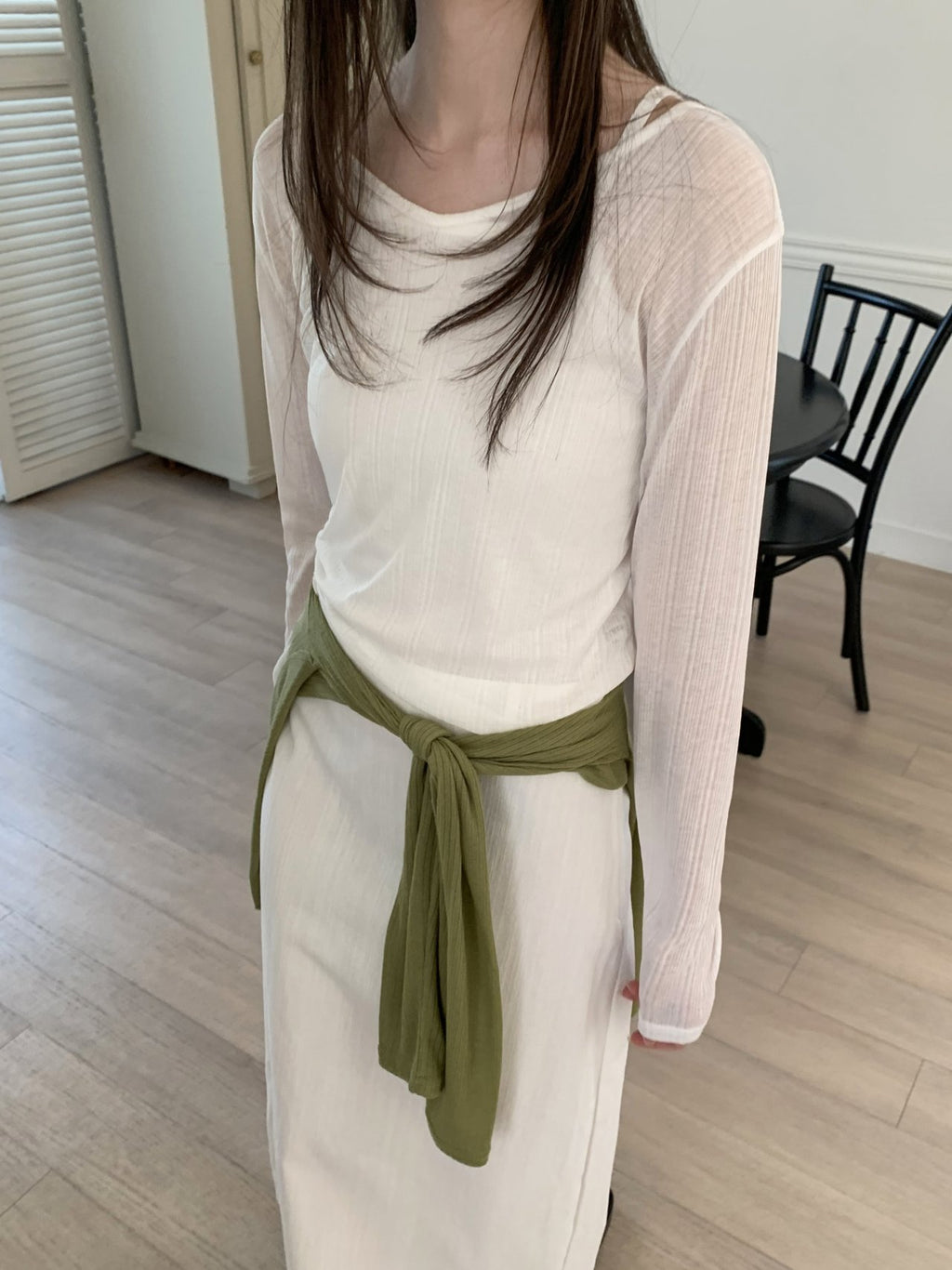 3Pack Flatyou Cooling Textured Crop Long Sleeve Top