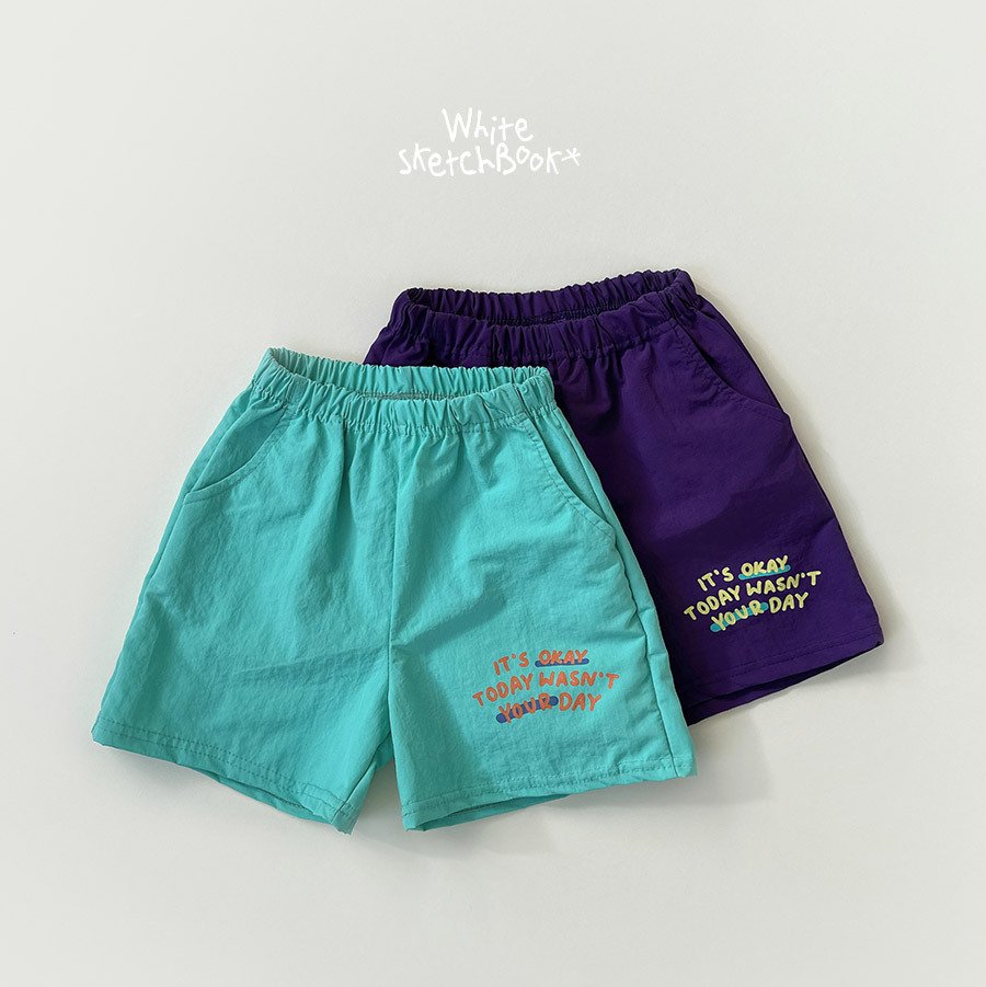 3Pack Slogan Print Nylon Shorts — Kids