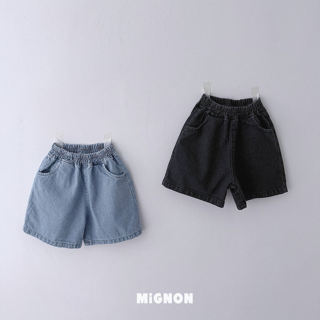 Mignon Striped Tank & Denim Shorts Set — Kids