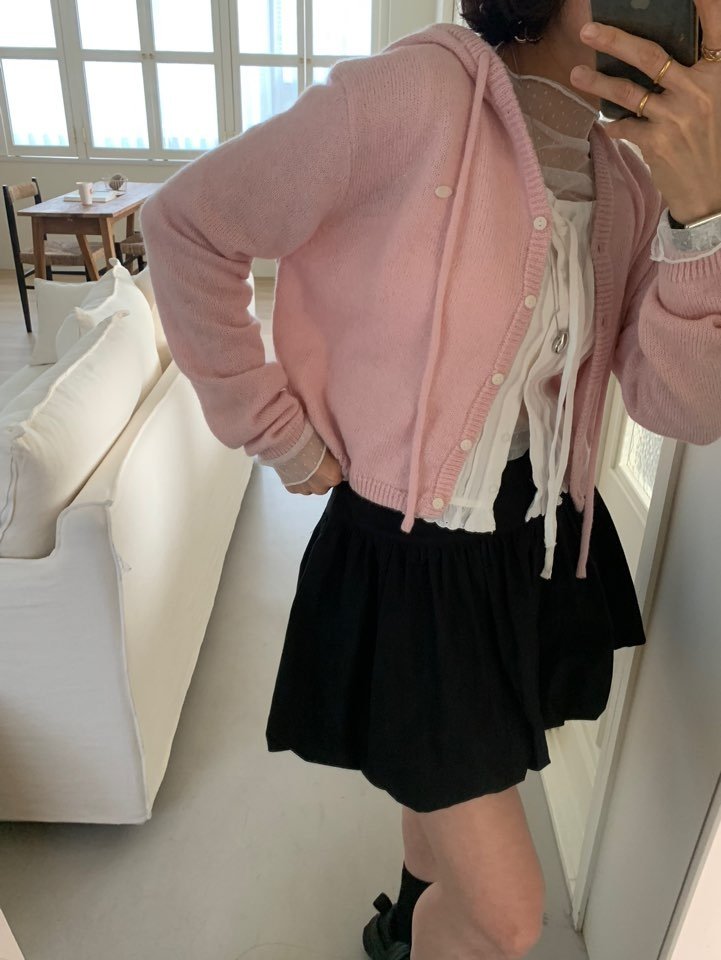 Bysugar Balloon Hem Mini Skirt