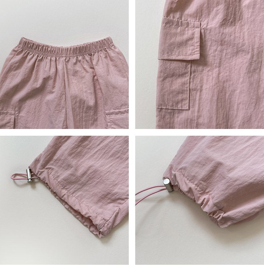 2-Pack Nylon Cargo Jogger Pants — Kids