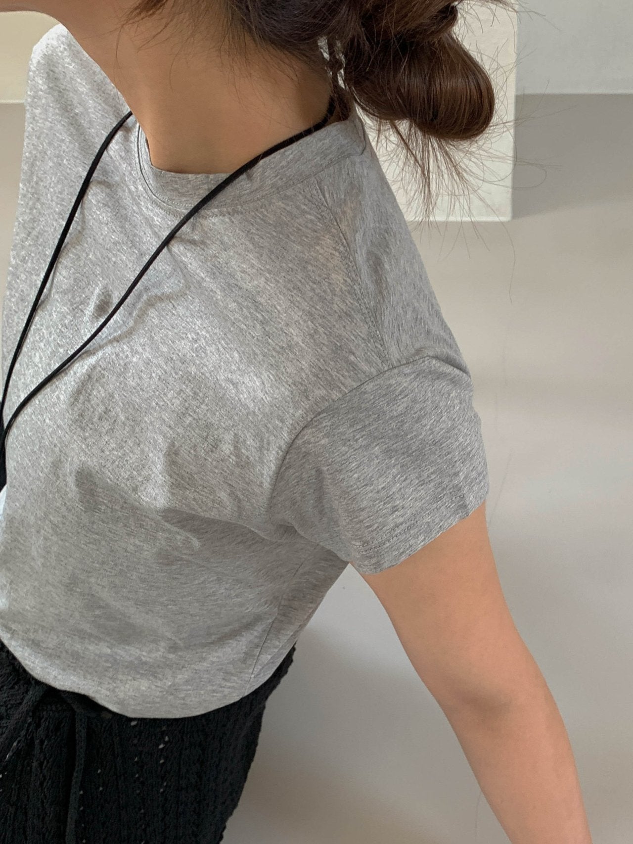 (2Pack) Moment Round Neck Cap Sleeve Basic T