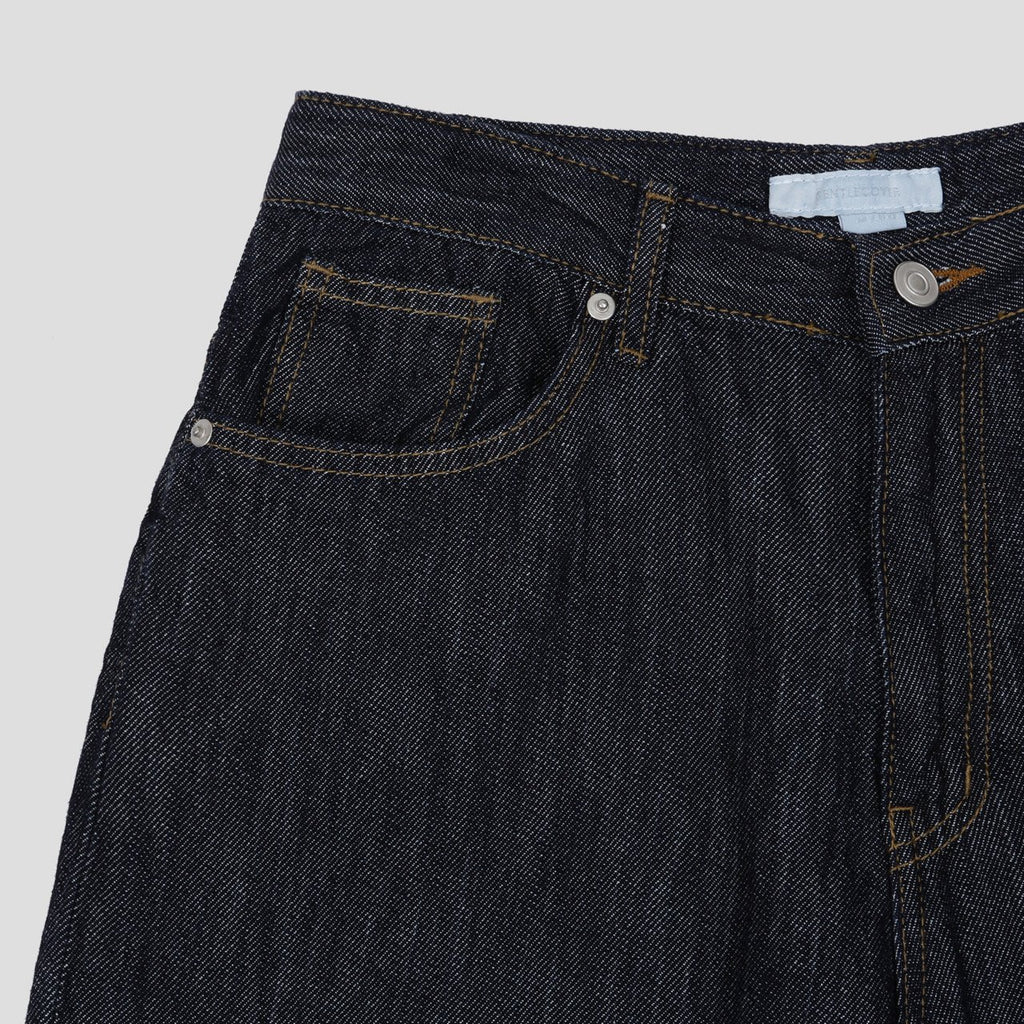 Pantaloni Larghi in Denim Premium Gentle Cover