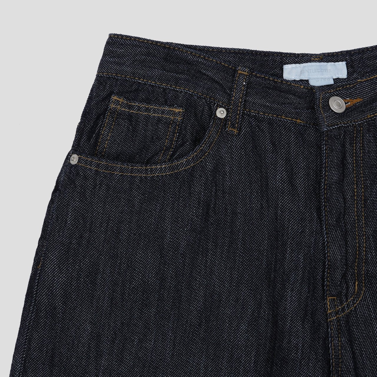 Pantaloni Larghi in Denim Premium Gentle Cover