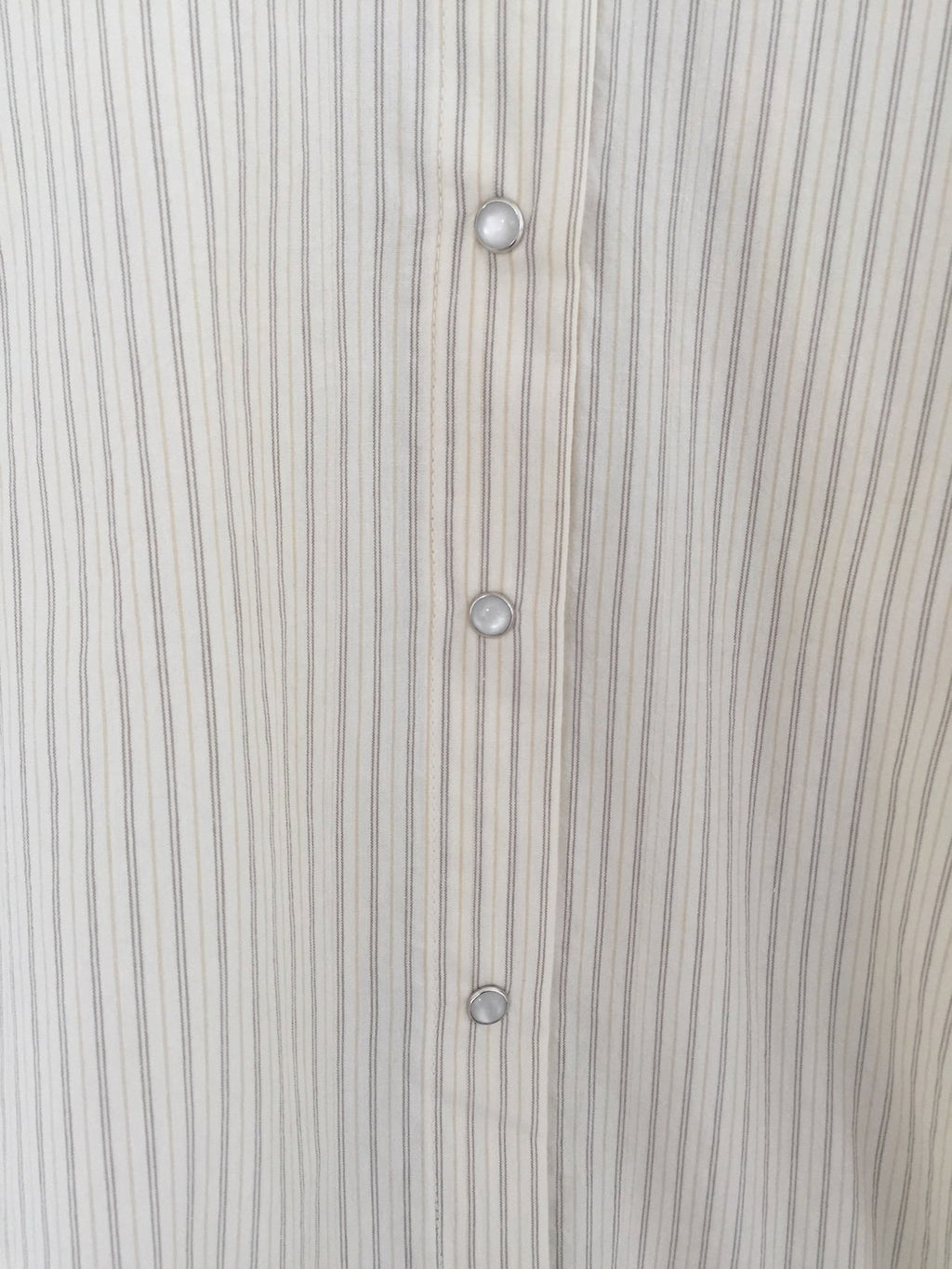 Striped Snap Button Shirt with Belt