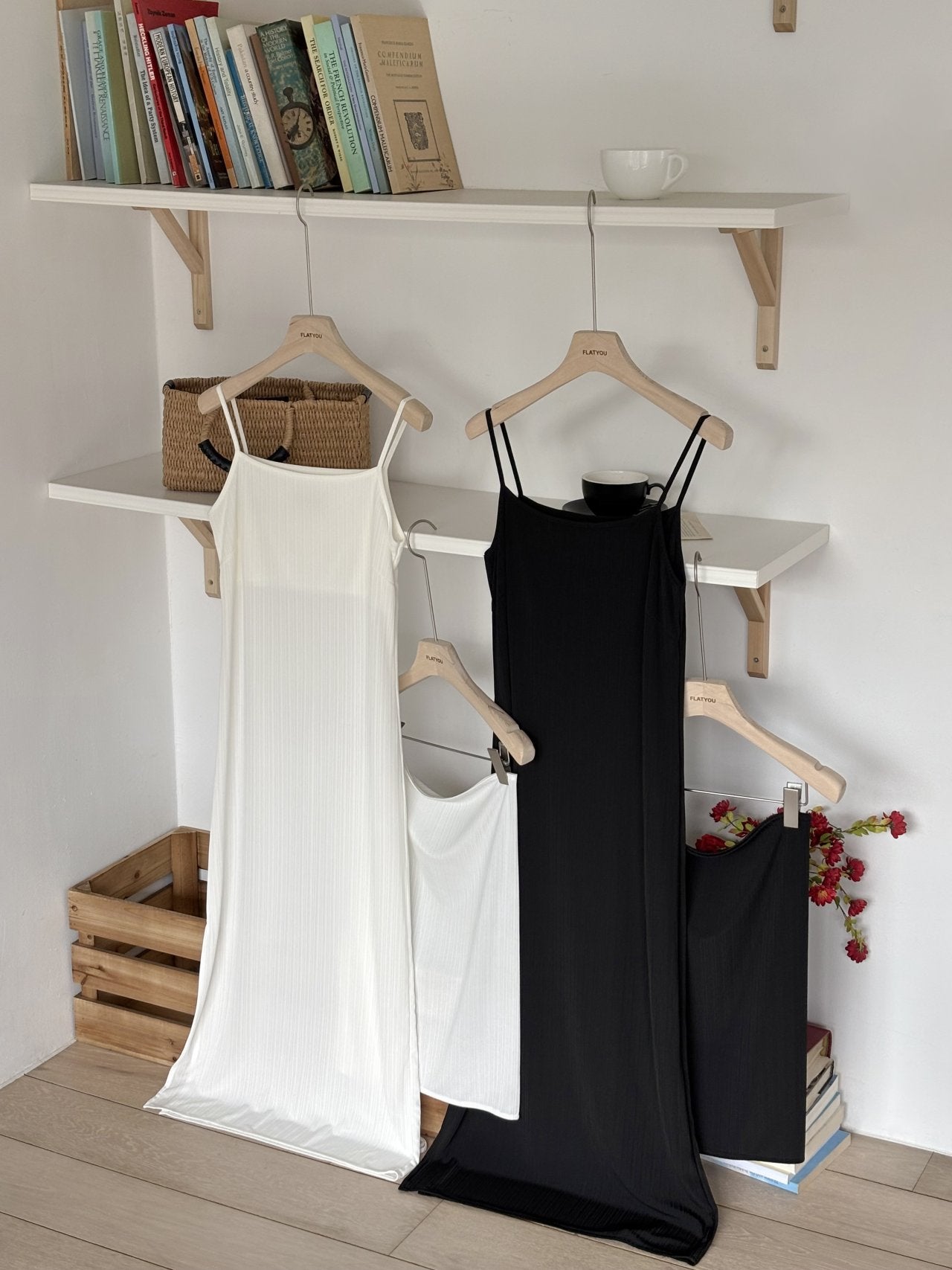 Flatyou Slip Dress & Wrap Skirt Set