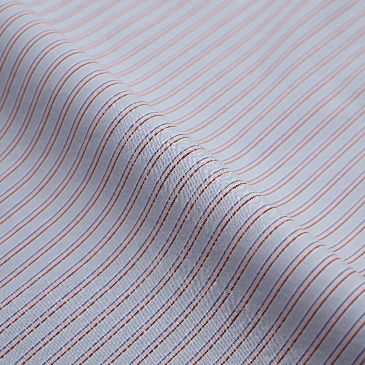 Sky blue striped shirt button cuff detail