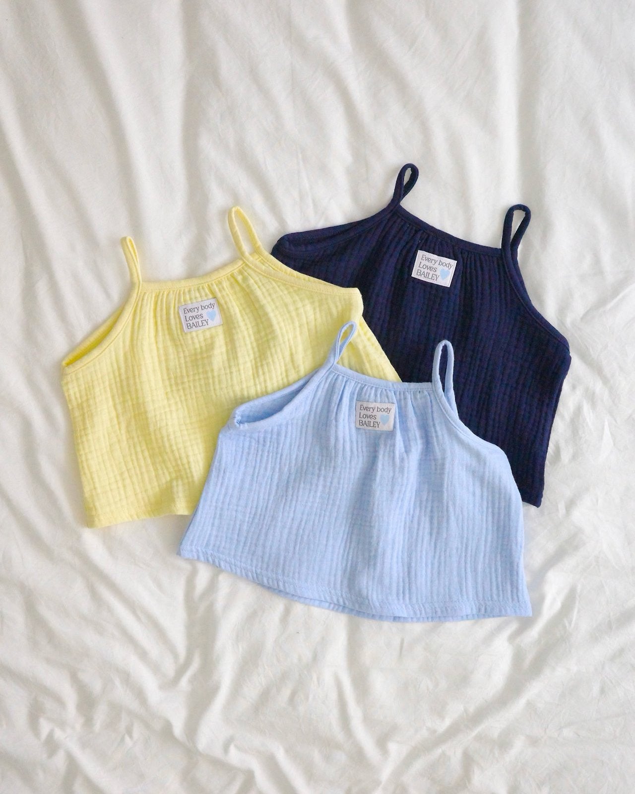 Bailey Crinkle Cotton Camisole & Pants Set — Kids