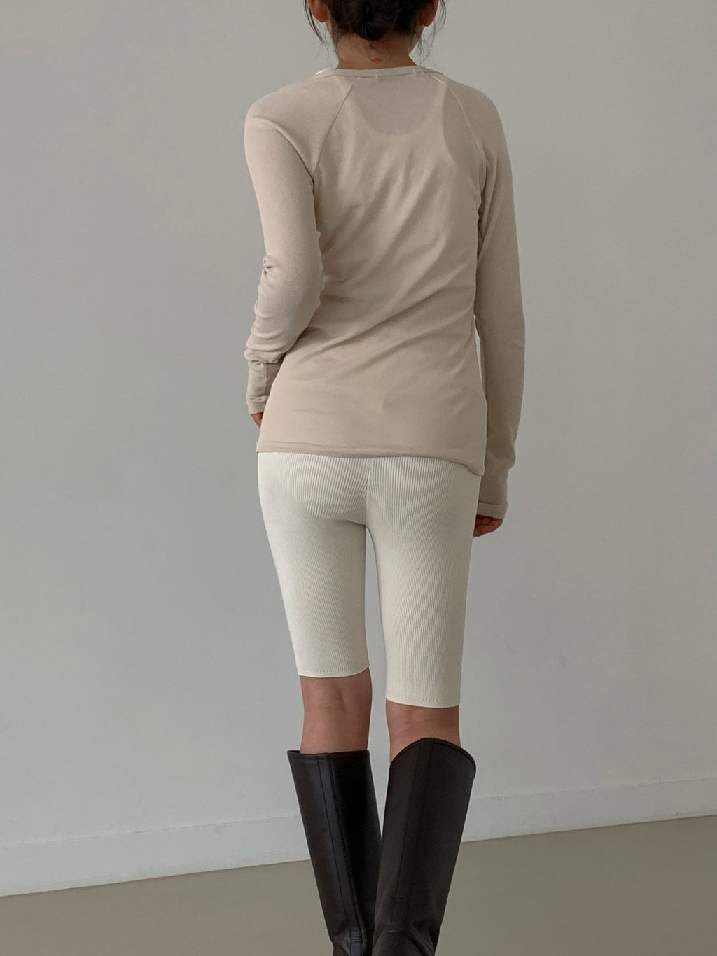 Moment Ribbed Knit Biker Shorts