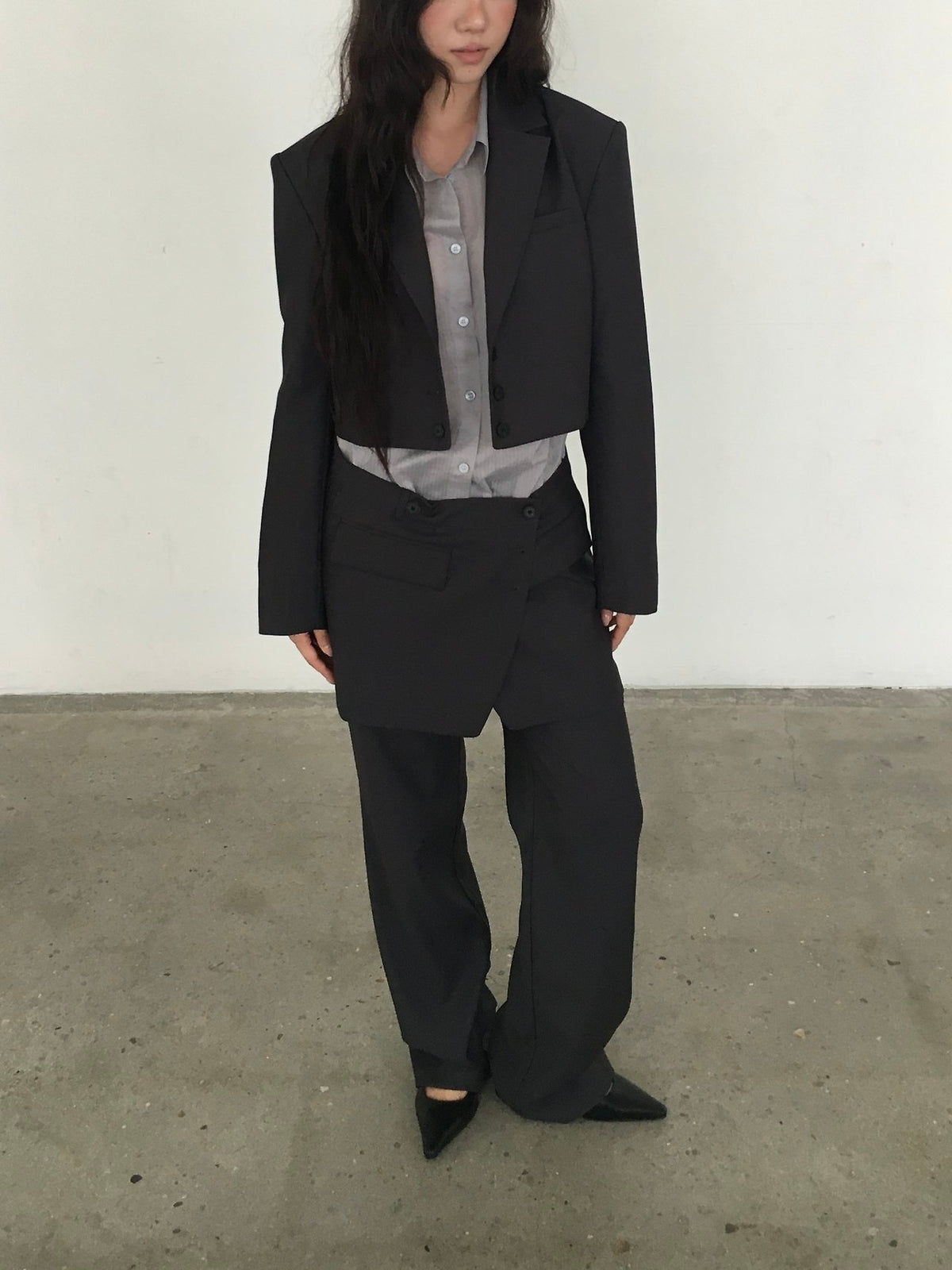 Two-Way Detachable Button Blazer Set
