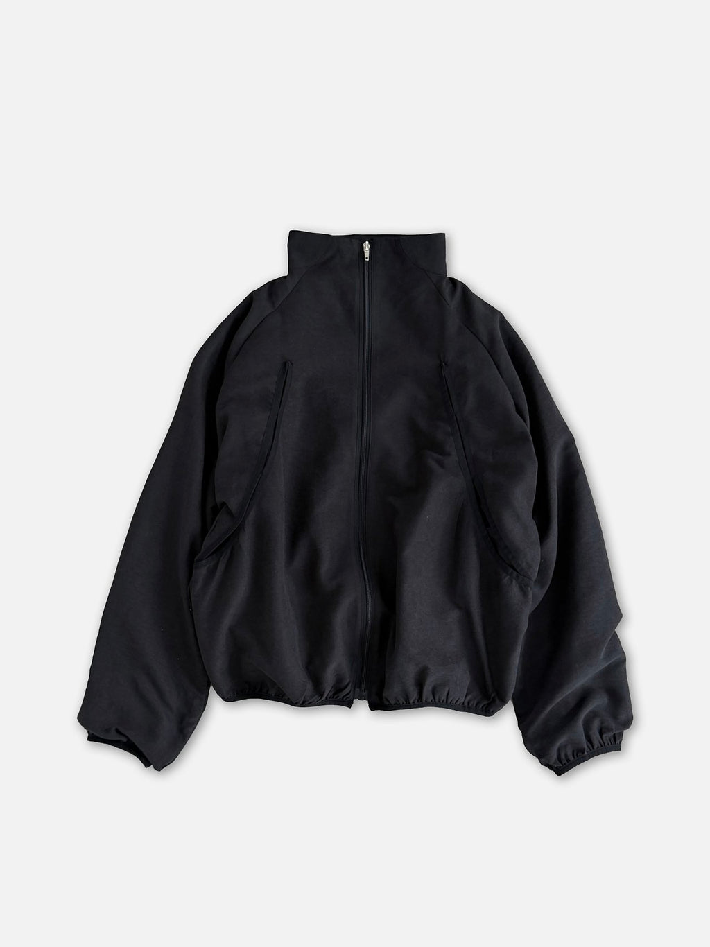 Stand Collar Full Zip Oversized Blouson Jacket