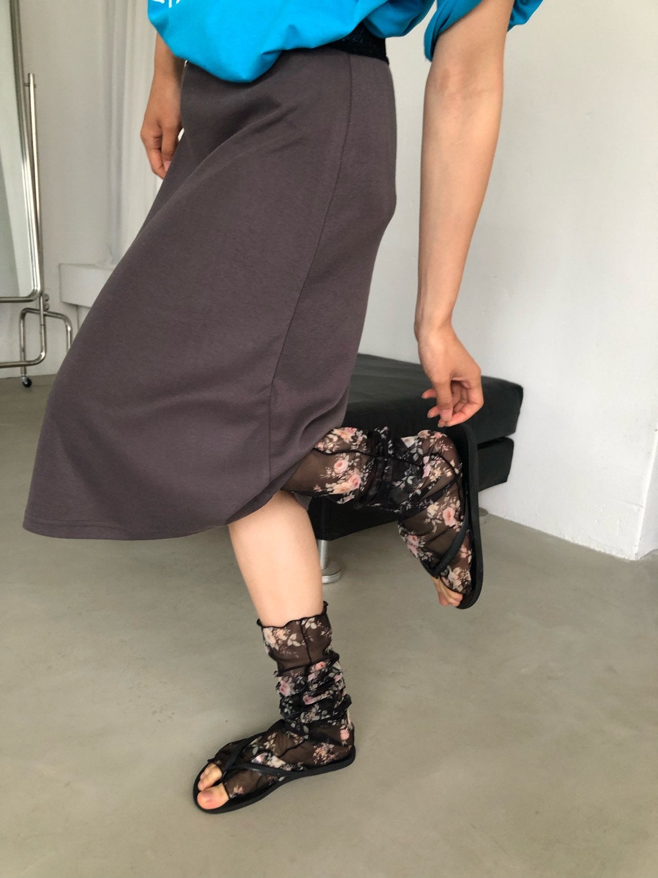 NueFlash Lace Band Two-Way Midi Skirt — Wear as Skirt or Tube Top
