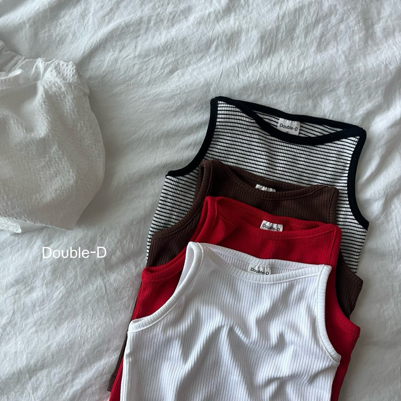 3Pack Double.D Kyoro Ribbed Tank Top — Kids